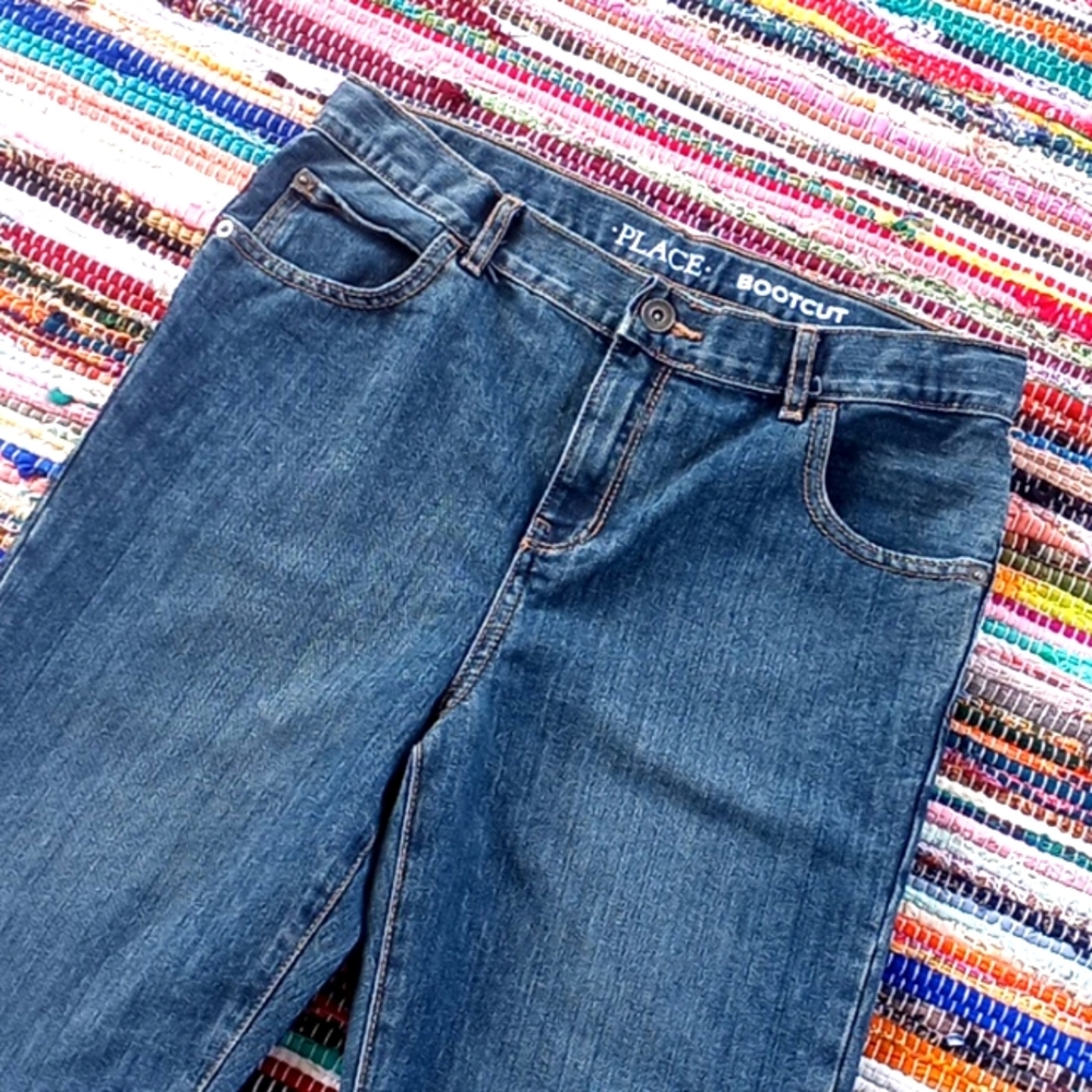 The Children's Place Blue Denim Kids BootCut Jeans- #1578